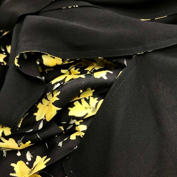 Derek Lam black Floral midi Dress size 4 - Picture 9 of 10